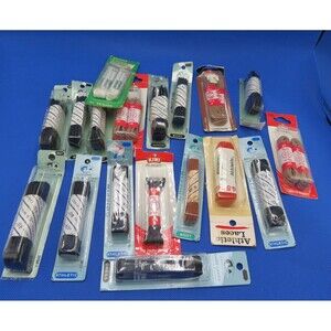 Huge Lot of 18 Vintage Shoe Laces Different Brand Shoestrings Packs Mitchell